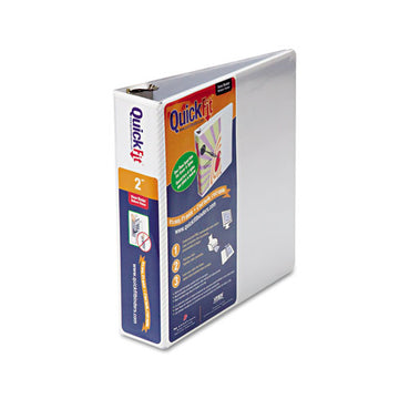 Stride Quickfit D-ring View Binder, 3 Rings, 4" Capacity, 11 X 8.5, White freeshipping - TVN Wholesale